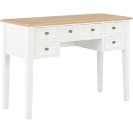 Γραφείο VidaXL από Ξύλο 109,5x45x77,5 cm - Λευκό