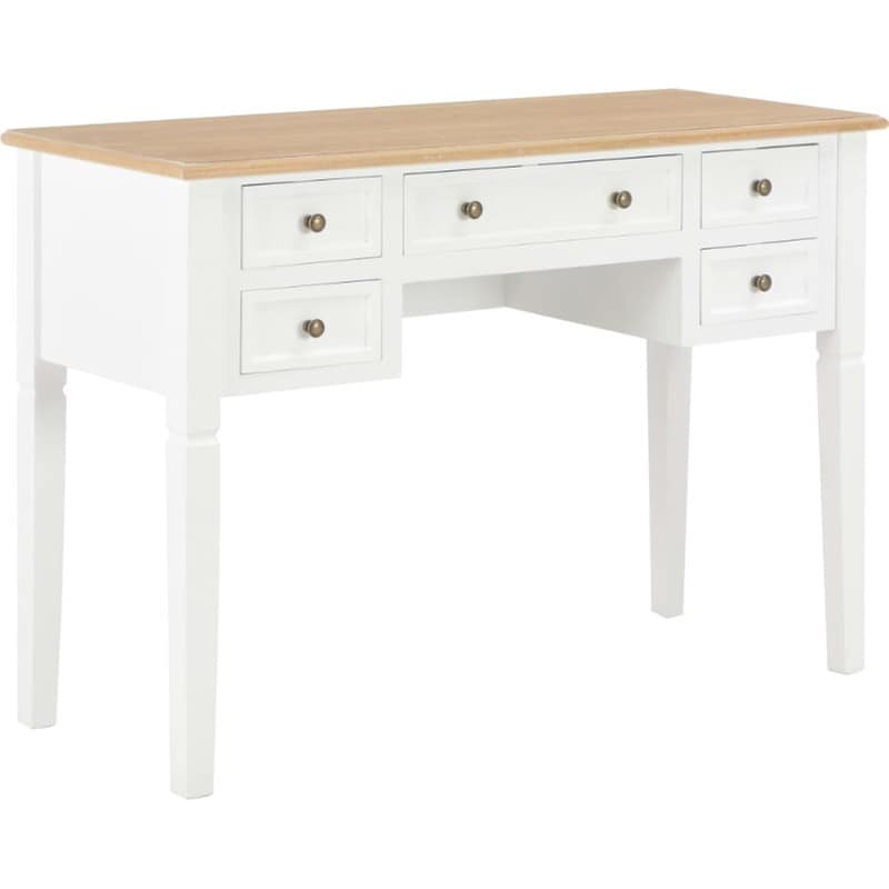 Γραφείο VidaXL από Ξύλο 109,5x45x77,5 cm - Λευκό