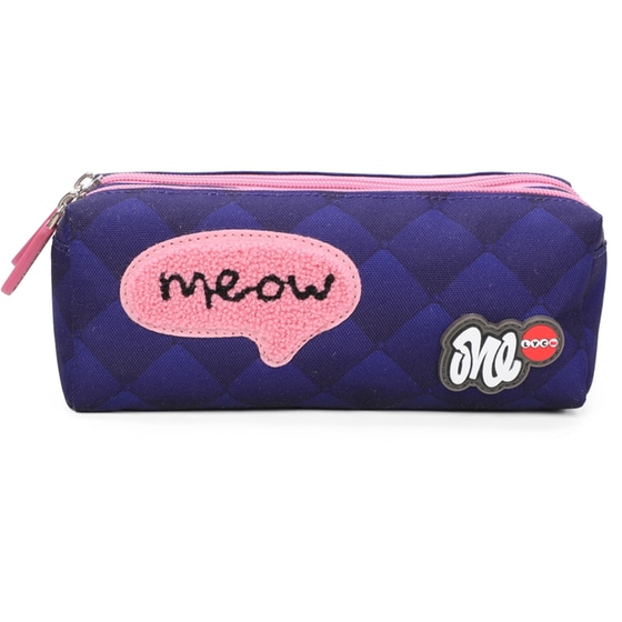 Κασετίνα Οβάλ Lycsac Cat Meow Διπλή image 0