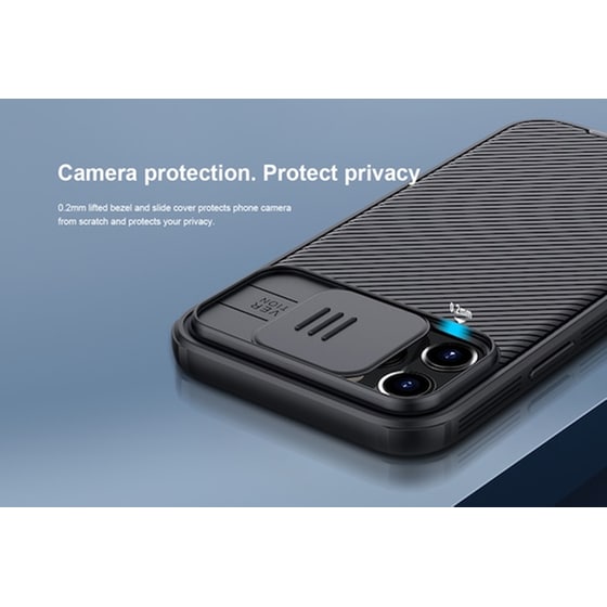 Θήκη Apple iPhone 12/iPhone 12 Pro - Nillkin Camshield - Black image 1
