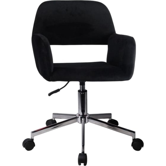 Καρέκλα Γραφείου Kloi ArteLibre Βελούδινη - Μαύρη image 0