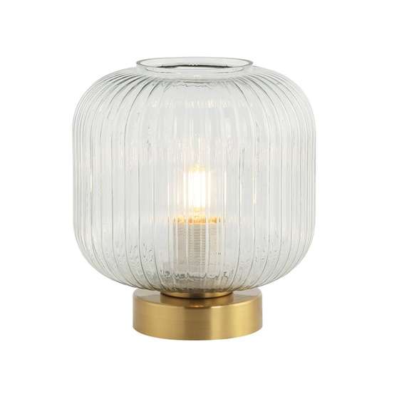 Πορτατίφ Zambelis 20250 Μεταλλικό 20x20x22 cm - Χρυσό/Διάφανο image 0