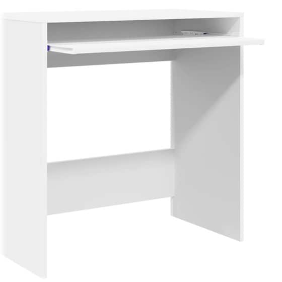 Γραφείο VidaXL από Επεξεργασμένο Ξύλο 77,5x43x79 cm - Λευκό image 4