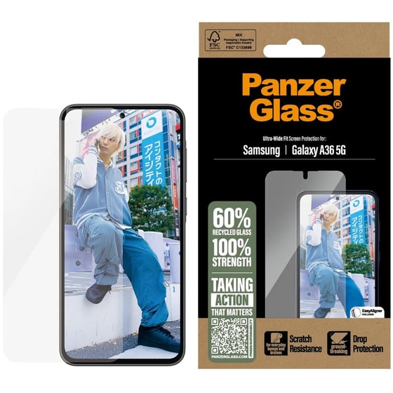 Προστατευτικό Οθόνης Samsung Galaxy A36 5G PanzerGlass PGRNUWFG38083 - Διάφανο image 1