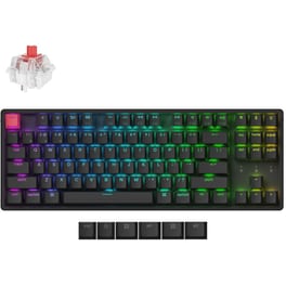 Keychron K8 V2 K8X-C1 Ασύρματο Gaming Μηχανικό Πληκτρολόγιο Tenkeyless με Keychron Super Red διακόπτες και RGB φωτισμό (Αγγλικό US)