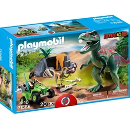 PLAYMOBIL® Dinos Εξερευνητής Με Γουρούνα Και T-rex (71588)