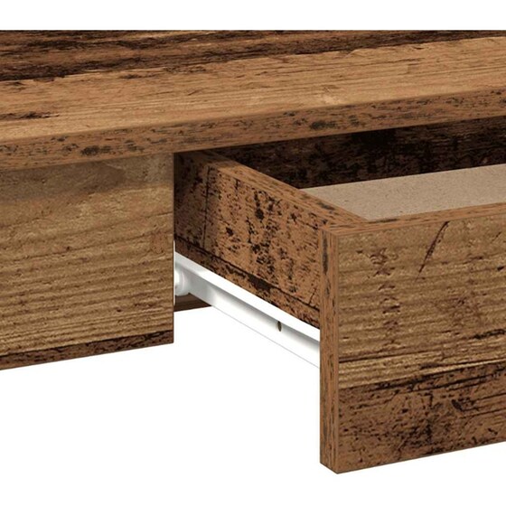Γραφείο VidaXL από Επεξεργασμένο Ξύλο 100x45x75 cm - Παλιό Ξύλο image 5