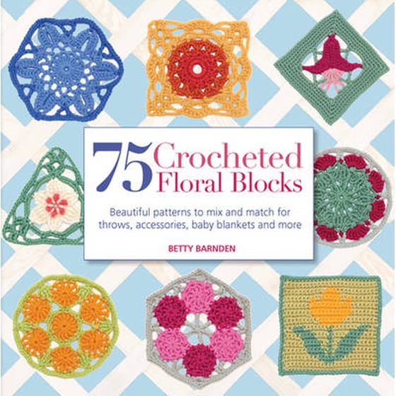 75 Crocheted Floral Blocks image 0
