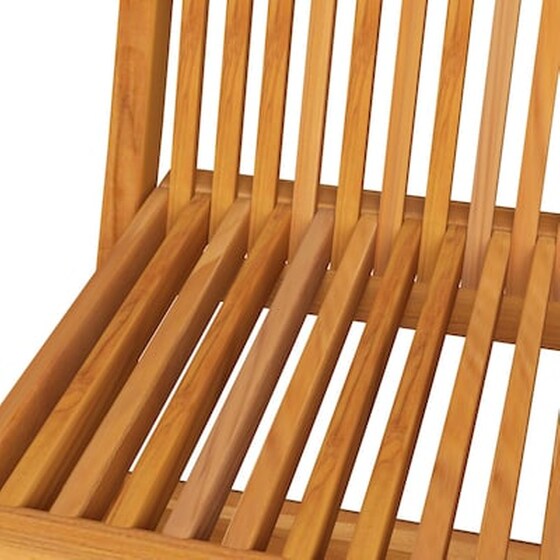 Vidaxl Καρέκλες Κήπου 2 Τεμ. Από Μασίφ Ξύλο Teak Με Κρεμ Μαξιλάρια image 5