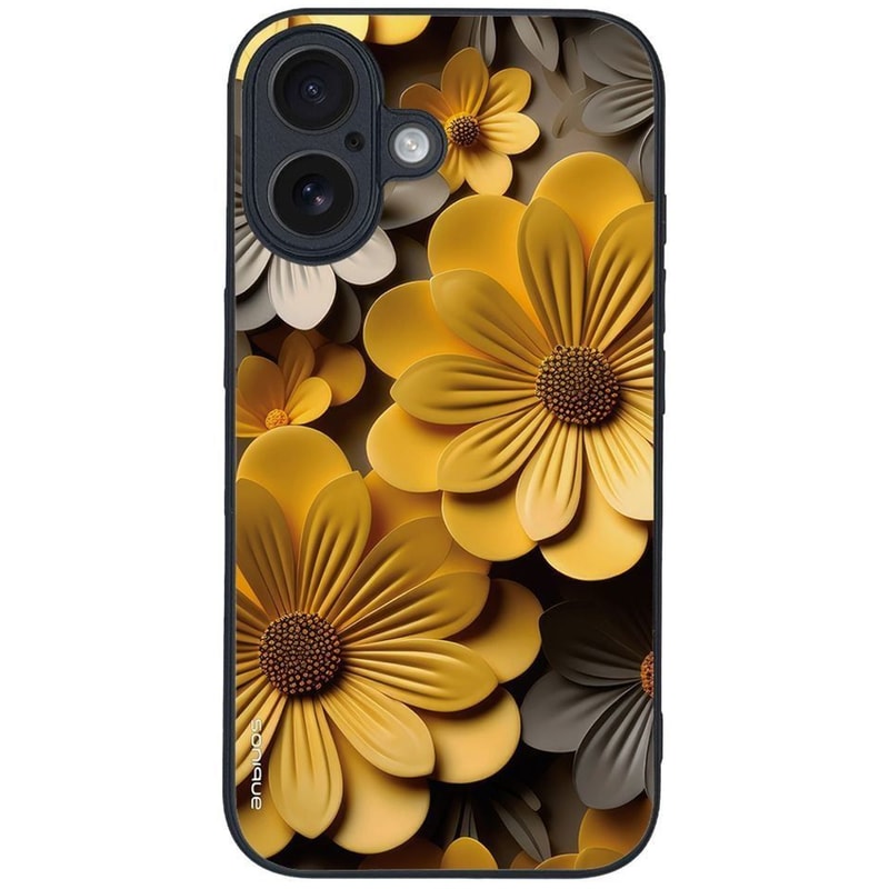Θήκη Apple iPhone 16 - Sonique 3D Flower Series - Κίτρινο