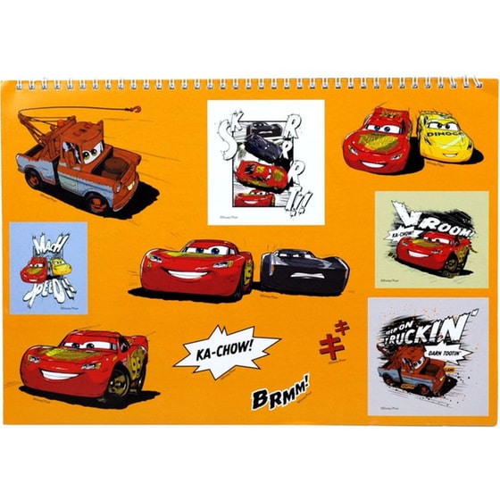 Μπλοκ Ζωγραφικής Gim A4 Cars Roaring image 1
