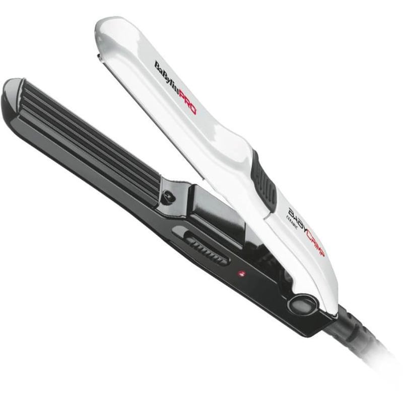BABYLISS PRO Baby Crimp Ceramic BAB2151E Τοστιέρα Μαλλιών Λευκό BABYLISS