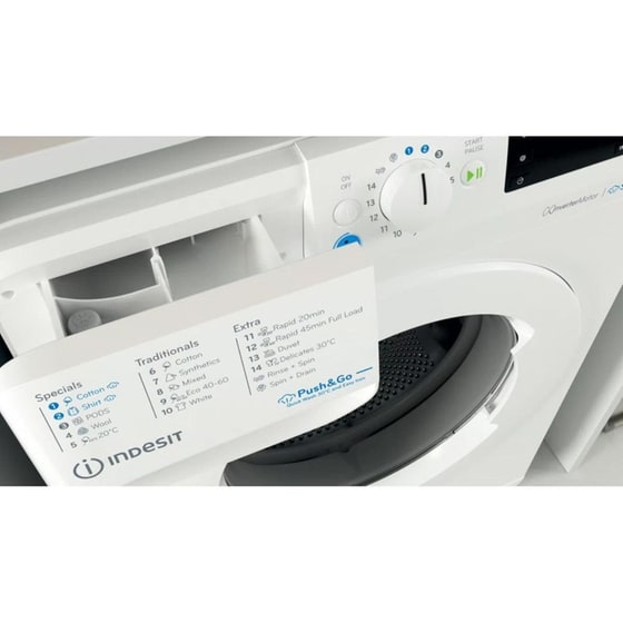 INDESIT BWE 81295X WV EE 8 kg 1.200 Στροφές Λευκό Πλυντήριο Ρούχων image 4