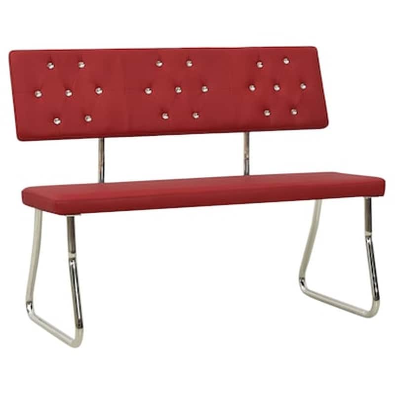 Vidaxl Πάγκος Μπορντό 110 Εκ. Από Συνθετικό Δέρμα