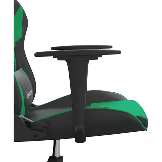 Καρέκλα Gaming VIDAXL 345448 με Ρυθμιζόμενα Μπράτσα από Τεχνητό Δέρμα - Μαύρο image 8