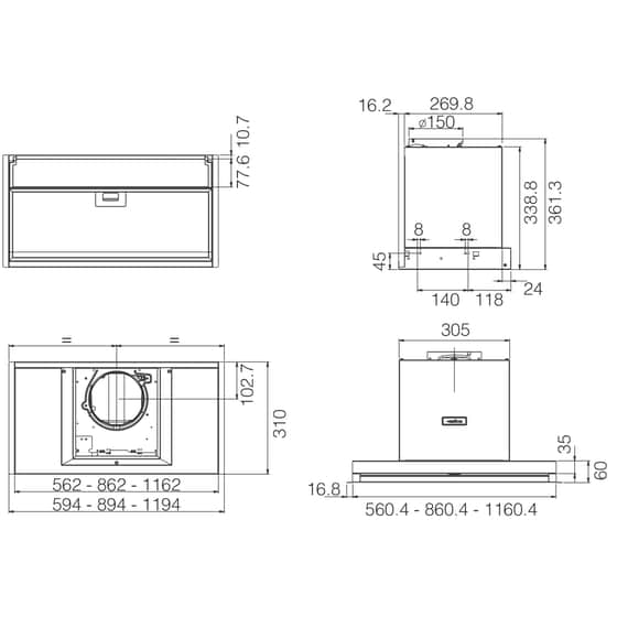 ELICA BOXIN ADVANCE IX/A/90 90 cm Inox Μηχανισμός Απορρόφησης image 5