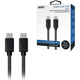 Καλώδιο USB 3.2 Gen2x1 Τype-C αρσενικό σε Τype-C αρσενικό 60W, 1.5m