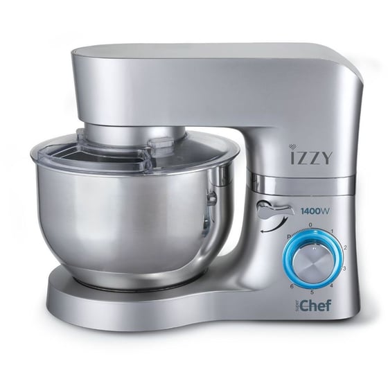 Κουζινομηχανή IZZY S1503 SUPER CHEF 1400 W 6 L Ασημί image 3
