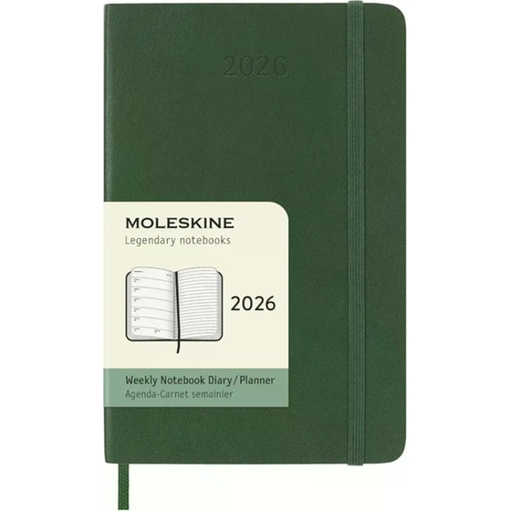 Ημερολόγιο Εβδομαδιαίο Moleskine 2026 12Μ Pocket Myrtle Green Soft image 0