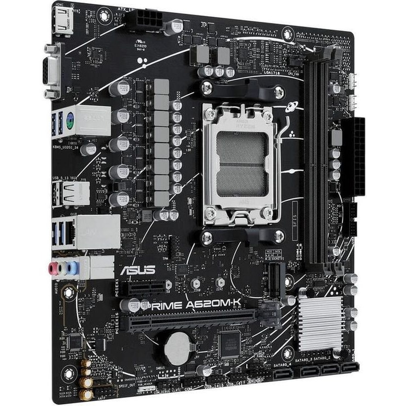 ASUS Μητρική Κάρτα Asus Prime A620M-K AMD A620 Micro ATX με Socket AMD AM5