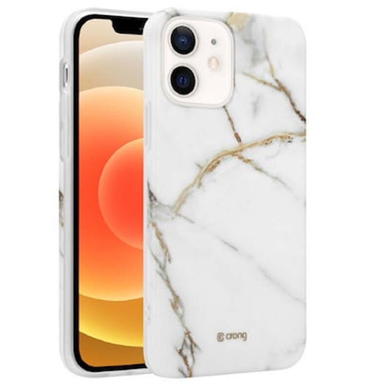 Θήκη Apple iPhone 12 Mini – Crong Marble – White