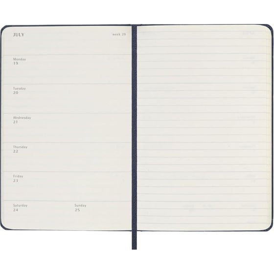 Ημερολόγιο Εβδομαδιαίο 2027 Moleskine 12M Pocket Hardcover Μπλε image 2