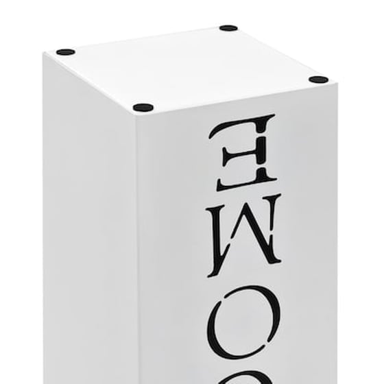 Ομπρελοθήκη VidaXL Ατσάλινη 15.5x15.5x48.5 cm - Λευκό image 4