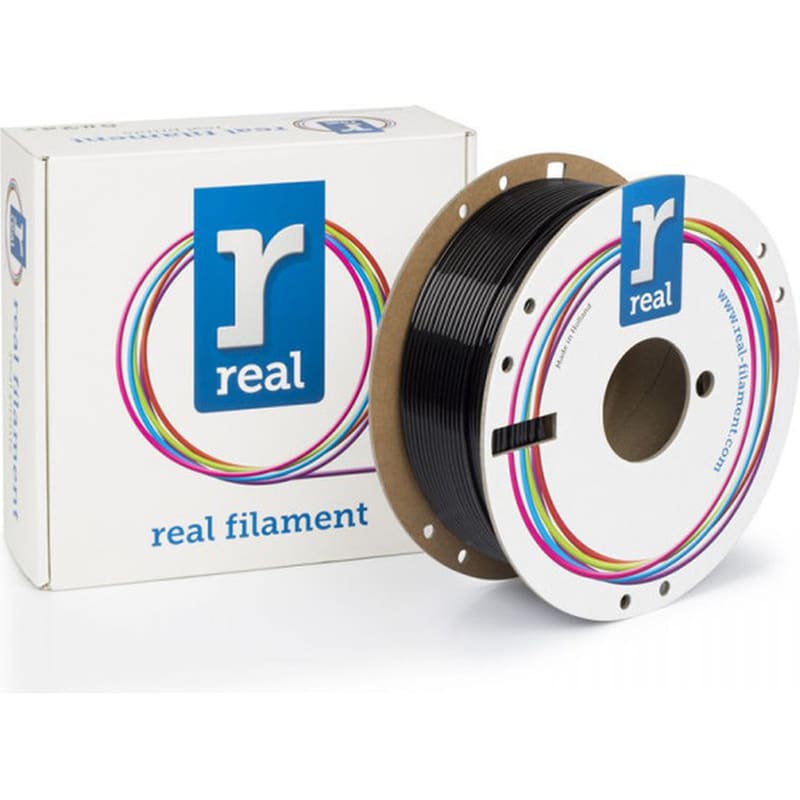 Νήμα 3D Εκτυπωτή Real Filaments 1kg 2.85mm - Μαύρο
