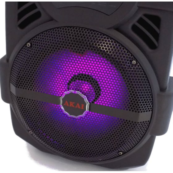 Party Speaker Akai ABTS-808L 10W Karaoke με Ασύρματo Μικρόφωνo - Μαύρο image 8