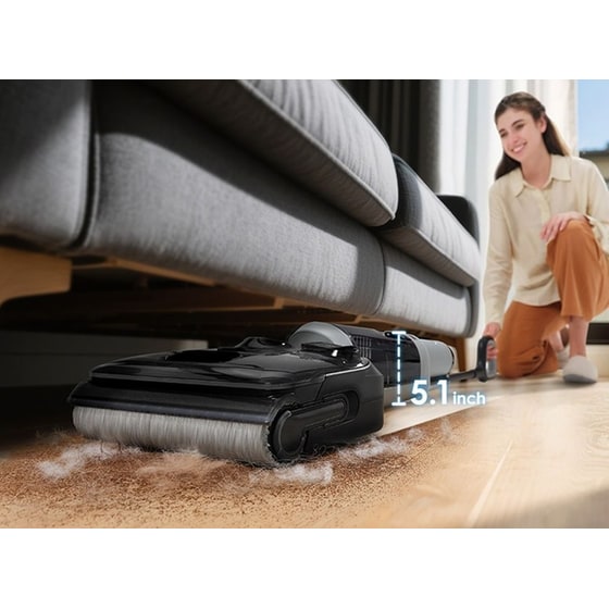 TINECO Floor One i5 Stretch Plus 0.8 L Μαύρo Wet & Dry Σκούπα Stick image 5