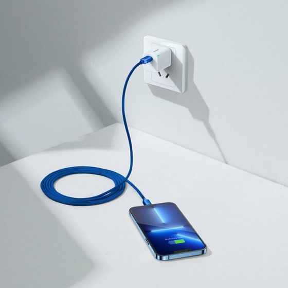Καλώδιο δεδομένων Baseus Crystal Shine Series Usb-C to Lightning 20W 2m - Blue image 7