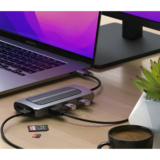 Docking Station Satechi ST-UCMXAM 10-Port USB 3.0 συμβατό με USB-C image 6
