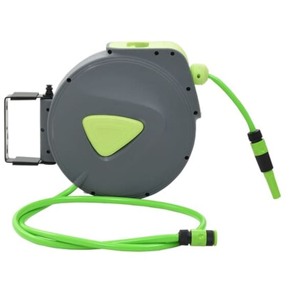 Vidaxl Ανέμη Αυτόματη Με Λάστιχο Τοίχου 20 + 2 Μ. image 2