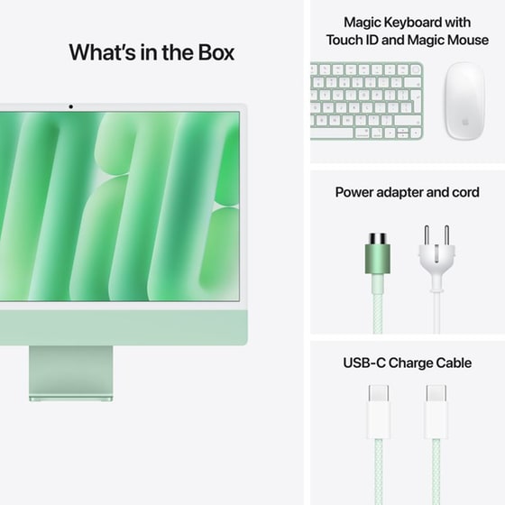 Apple iMac 24" 4.5K Retina Display (Apple M4 10C/24GB/512GB SSD/10C GPU) - Green image 8