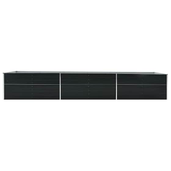 Vidaxl Ζαρντινιέρα Υπερυψωμένη Ανθρακί 480x80x45 Εκ. Γαλβαν. Χάλυβας image 3