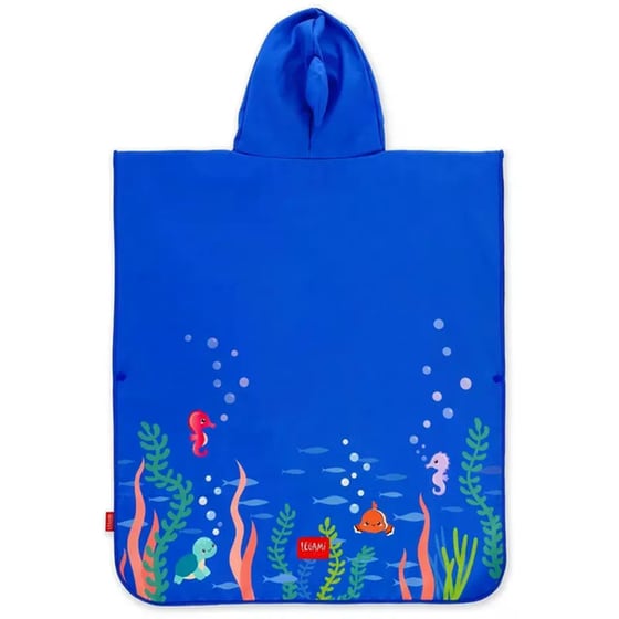 Παιδική Πετσέτα Θαλάσσης Legami Poncho Shark 92 x 60 cm image 1