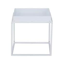 Τραπεζάκι Σαλονιού Nextdeco από Μέταλλο 40x40x41cm - Λευκό
