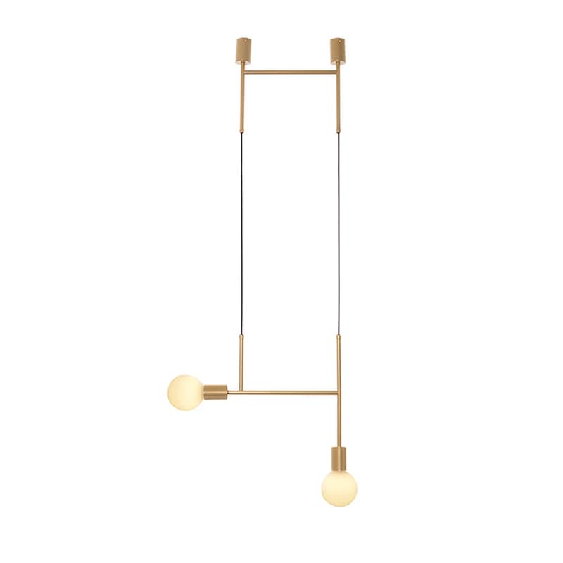 Φωτιστικό Οροφής Δίφωτο Aca Kyoto Tnk852p38gd Μεταλλικό - Χρυσό ACA DECOR