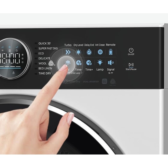 MIDEA MD210H100BW/W  10kg με Αντλία Θερμότητας Λευκό με WiFi Στεγνωτήριο Ρούχων image 4