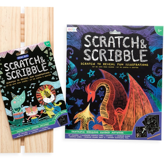 Παιχνίδι Ζωγραφικής 12 Εποχές Scratch & Scribble Safari Party image 1