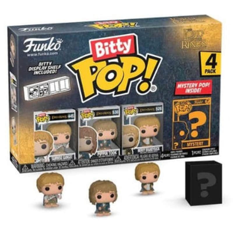 Funko Bitty Pop! The Lord of the Rings - Samwise/Gamgee/Pippin Took/Merry Brandybuck/Mystery 4-pack