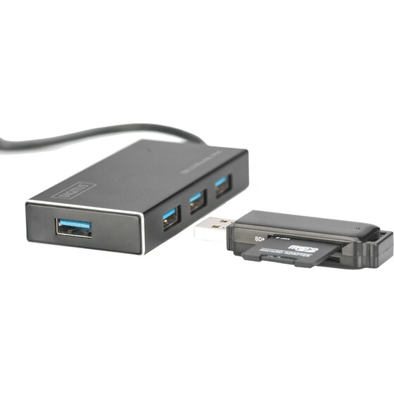 Digitus DA-70240-1 USB Hub 4-Port USB 3.0 συμβατό με USB-A image 4