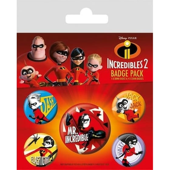 The Incredibles Pin Badges 5-pack image 0