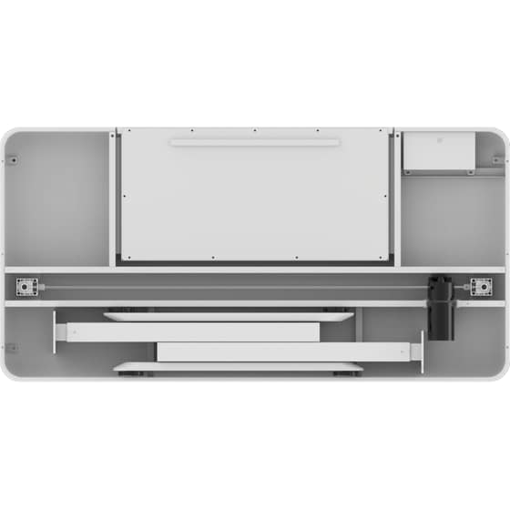 Ηλεκτρικό Γραφείο Gaming ErgoAction E-Desk 2E από Μελαμίνη 120x60 cm - Λευκό image 8