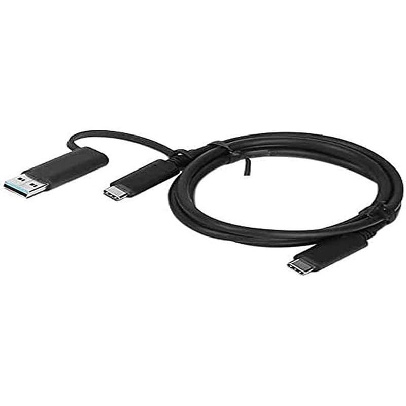 Lenovo Καλώδιο 4X90U90618 USB-A σε USB-C 1m Μαύρο