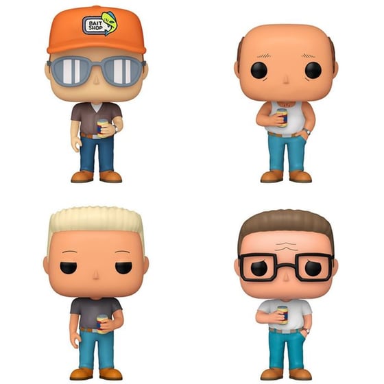 Funko Pop! 4-Pack: King of The Hill - Dale Gribble (Special Edition) Vinyl Figures image 0
