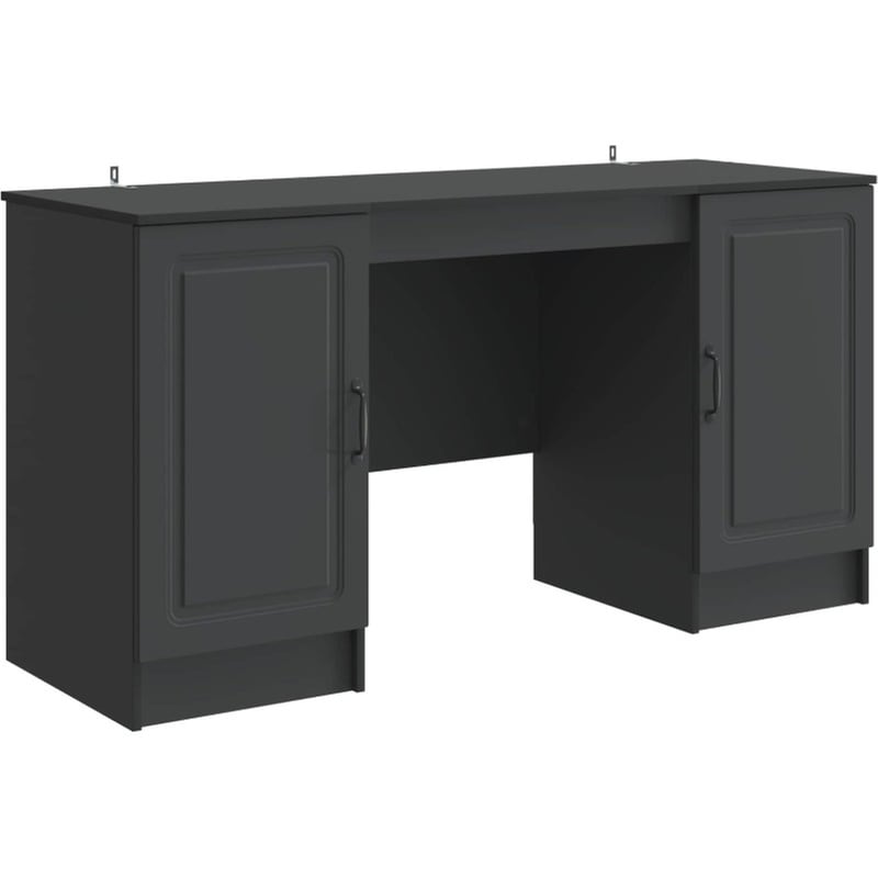 Γραφείο VidaXL από Επεξεργασμένο Ξύλο 142,5x50x75 cm - Μαύρο
