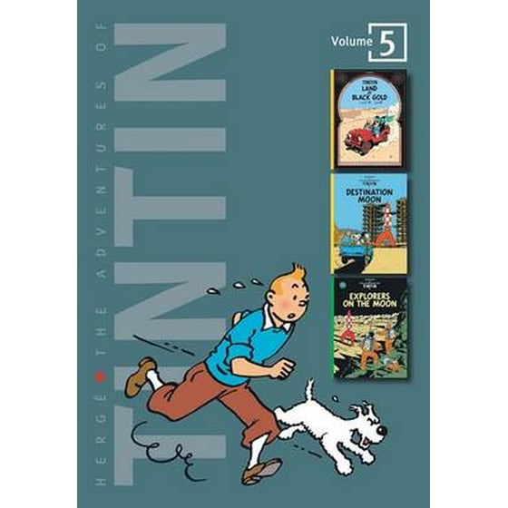 Adventures of Tintin 3 Complete Adventures in One Volume WITH Destination Moon AND Explorers on the Moon image 0