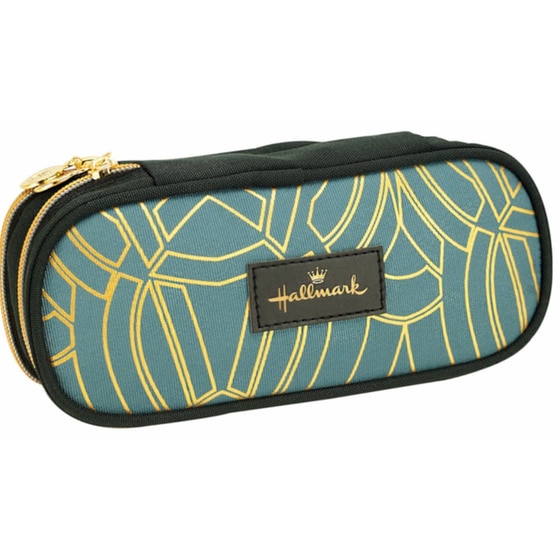 Κασετίνα Οβάλ Hallmark Gold Arc Διπλή Μπλε image 0