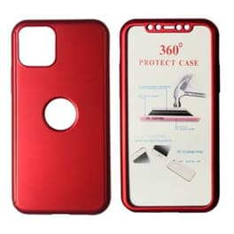 Θήκη Apple iPhone 11 Pro Max - Powertech Body 360° Με Tempered Glass Case - Κόκκινo